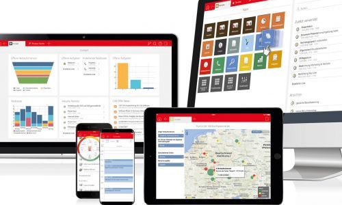 Anwendung CRM-Lösung von CAS