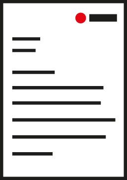 Druckprodukt mit wenig Farbe